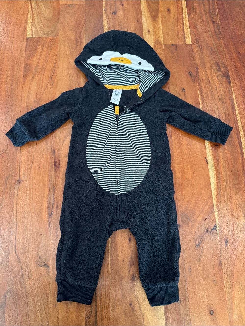 Penguin Hoodie Romper + Neutral Bear Sweat Set + hoodie + vest - Picture 4 of 6